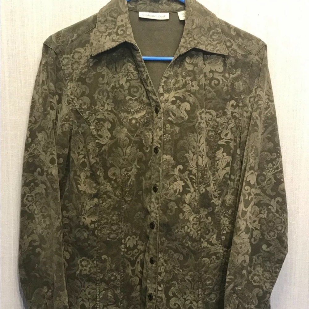Coldwater Creek Women’s Button Up Shirt 10-12 B021